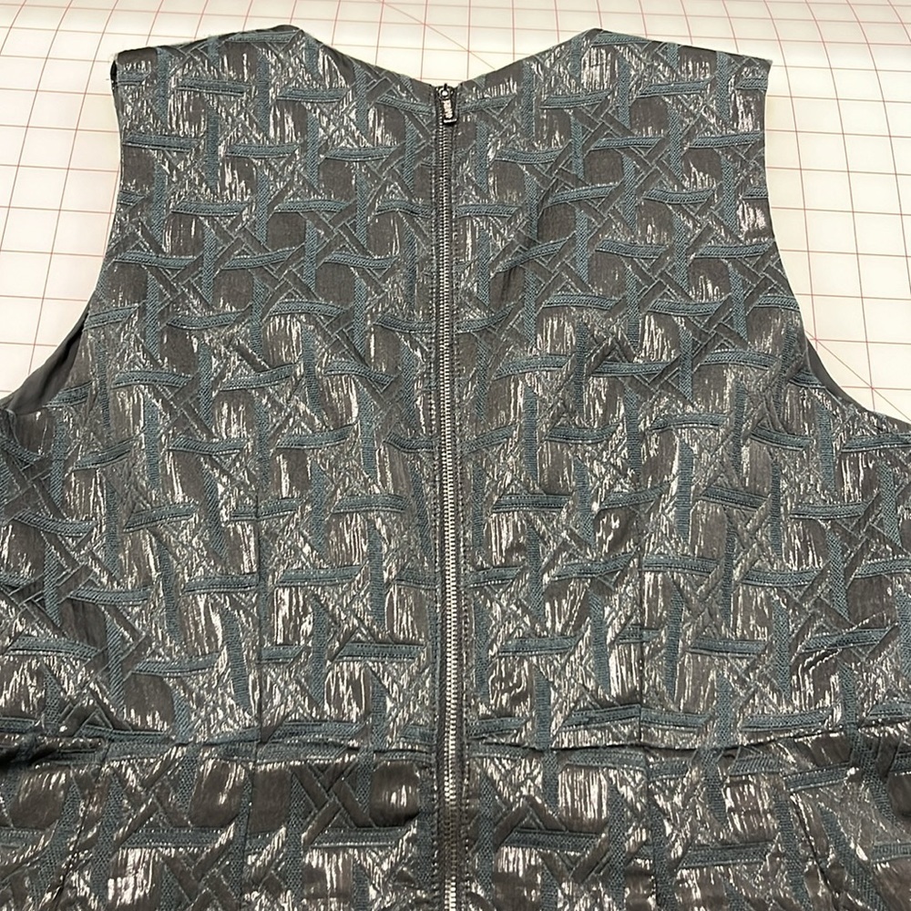 KIRNA ZABETE at TARGET Party Career Black Metallic Surplice Sleeveless Dress 14 - Picture 9 of 16